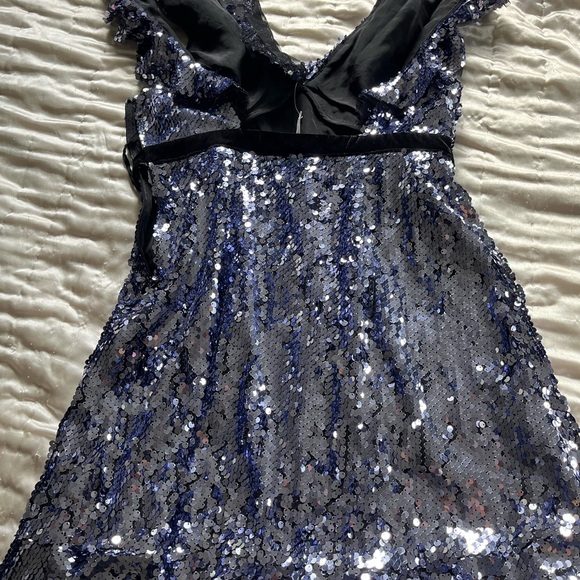 NWT Free People Purple Sequin Dress - Picture 5 of 7